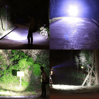 USB Rechargeable LED Bicycle Headlight Bike Head Light Front Lamp Set With Rear Tail Light For Nigh 8