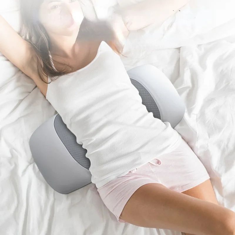 Ergonomic Lumbar Support Pillow for Sleeping, Memory Foam Waist Cushion for Back Pain Relief