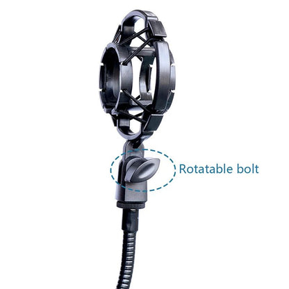 Universal Microphone Shock Mount Professional Condenser Mic Holder With Anti Vibration Rubber Bands 4