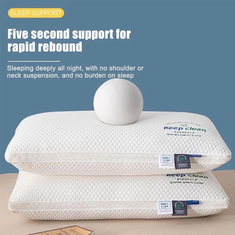 Ergonomic 3D Neck Pillow UltraSoft NonCollapsing Design for Single Sleepers Perfect for Bedding