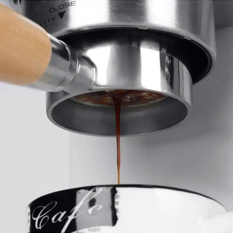 Professional Bottomless Portafilter for DeLonghi Espresso Machine Coffee Handle & Filter Basket Replacement