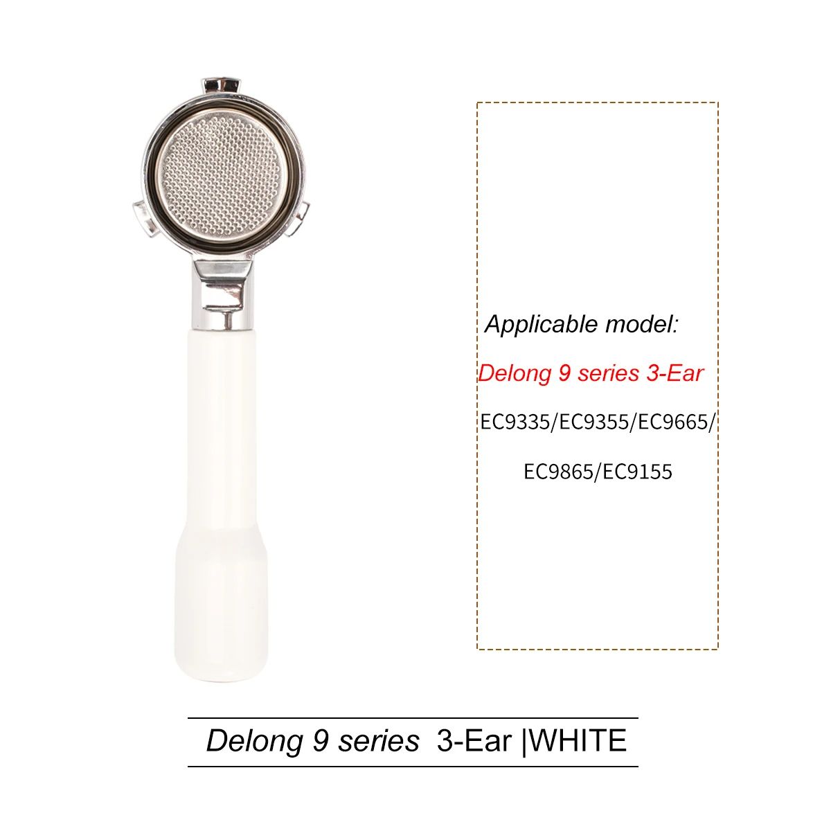 Professional Bottomless Portafilter For DeLonghi Espresso Machine Coffee Handle  Filter Basket Repl 18
