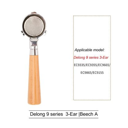 Professional Bottomless Portafilter For DeLonghi Espresso Machine Coffee Handle  Filter Basket Repl 19