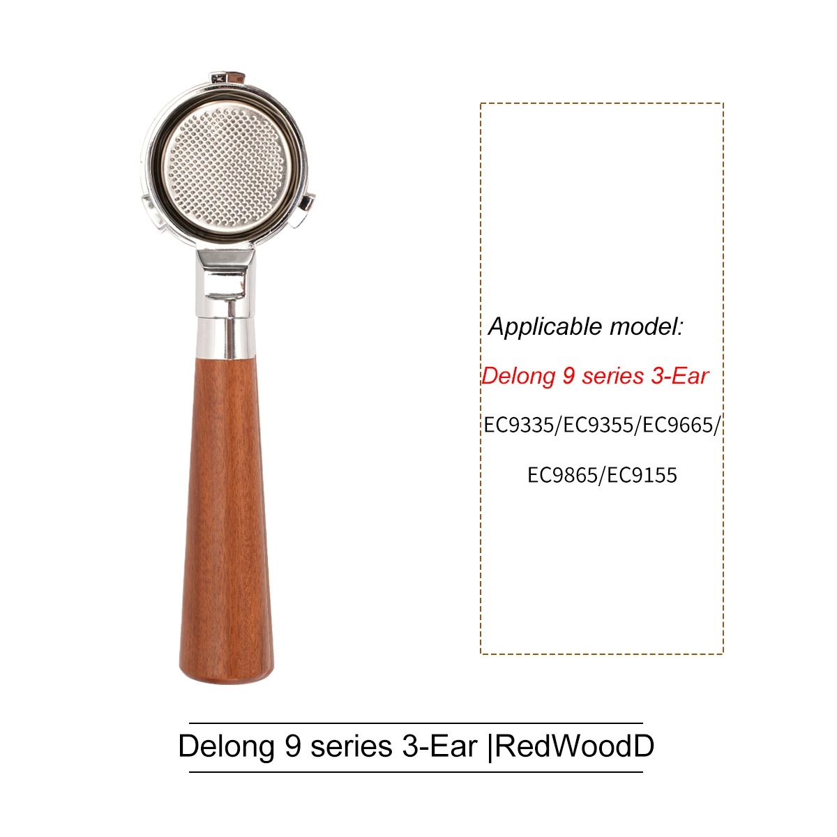 Professional Bottomless Portafilter For DeLonghi Espresso Machine Coffee Handle  Filter Basket Repl 24