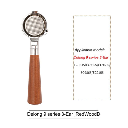 Professional Bottomless Portafilter For DeLonghi Espresso Machine Coffee Handle  Filter Basket Repl 24