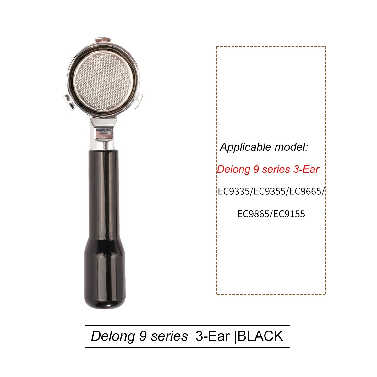 Professional Bottomless Portafilter For DeLonghi Espresso Machine Coffee Handle  Filter Basket Repl 17