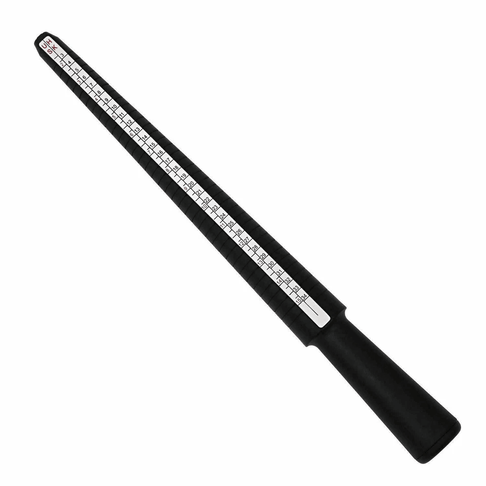 Ring Sizer Gauge Mandrel Set Plastic Finger Sizing Measure Stick For Jewelry Making 1