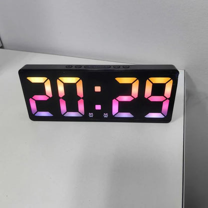 Voice Control Digital Alarm Clock With Temperature Display Snooze  Night Mode 1224H AntiDisturb Des 4