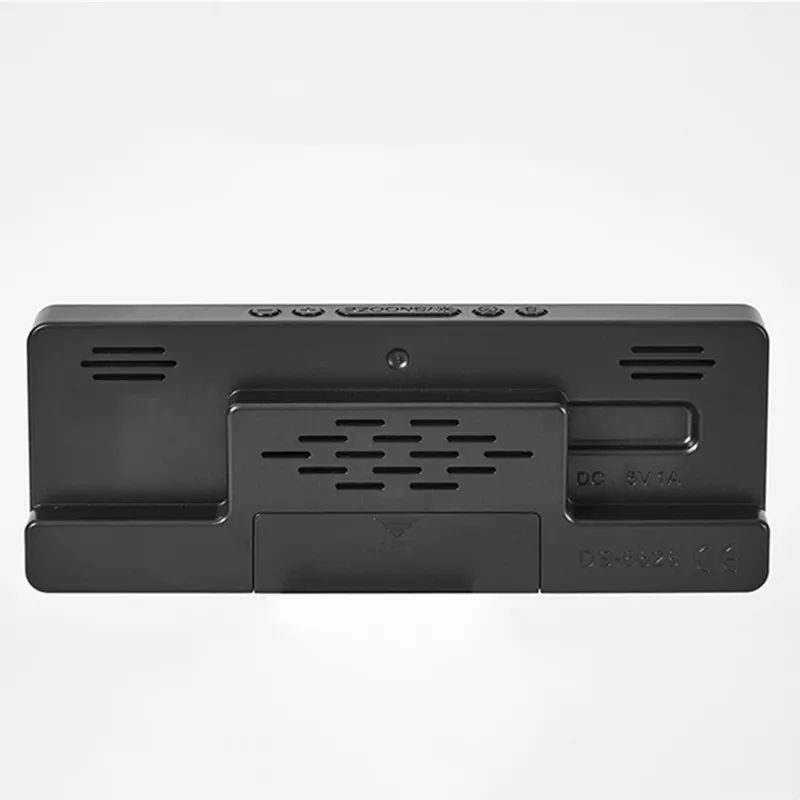 Voice Control Digital Alarm Clock With Temperature Display Snooze  Night Mode 1224H AntiDisturb Des 6