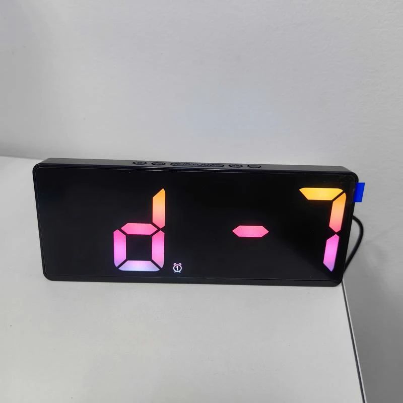 Voice Control Digital Alarm Clock With Temperature Display Snooze  Night Mode 1224H AntiDisturb Des 5