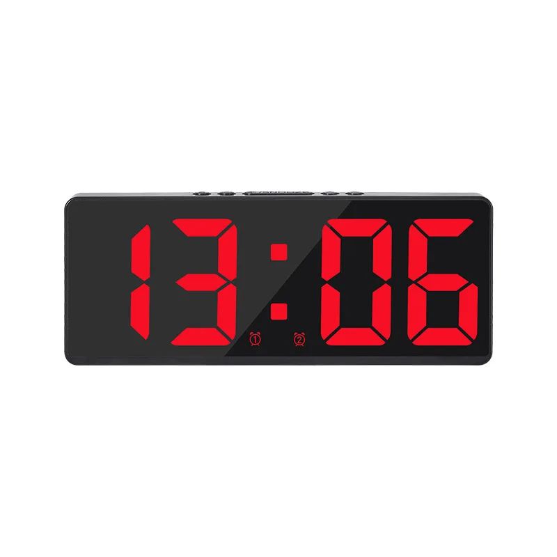 Voice Control Digital Alarm Clock With Temperature Display Snooze  Night Mode 1224H AntiDisturb Des 19