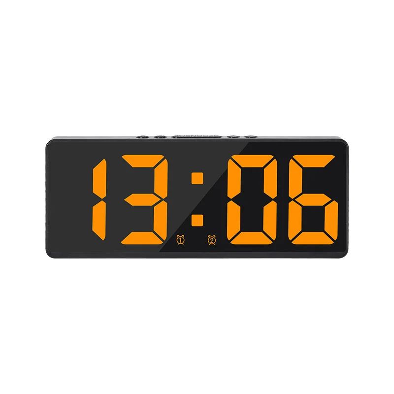 Voice Control Digital Alarm Clock With Temperature Display Snooze  Night Mode 1224H AntiDisturb Des 15