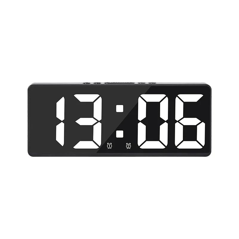 Voice Control Digital Alarm Clock With Temperature Display Snooze  Night Mode 1224H AntiDisturb Des 17