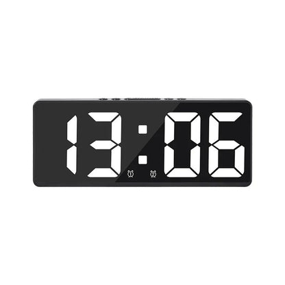 Voice Control Digital Alarm Clock With Temperature Display Snooze  Night Mode 1224H AntiDisturb Des 17