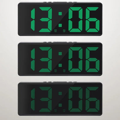 Voice Control Digital Alarm Clock With Temperature Display Snooze  Night Mode 1224H AntiDisturb Des 11
