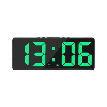 Voice Control Digital Alarm Clock With Temperature Display Snooze  Night Mode 1224H AntiDisturb Des 18