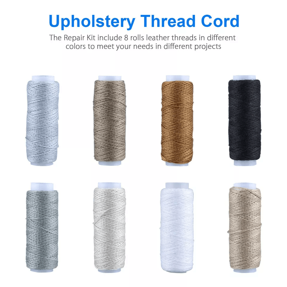 Leather Waxed Thread Sewing Kit Complete Hand Stitching Tools With Needles Awl  Accessories For DIY 4
