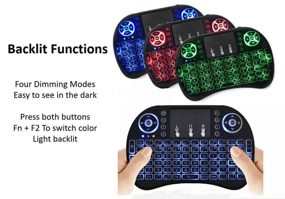 Wireless Mini Keyboard  Touchpad Remote Compatible With Smart TV Android TV Box PC 3