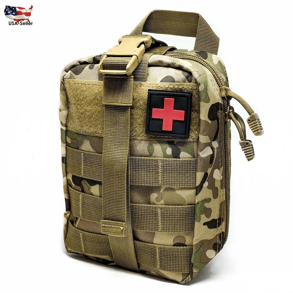 Tactical First Aid Kit  Rip Away MOLLE EMT IFAK Survival Pouch Bag  MilitaryGrade Medical Organizer 5