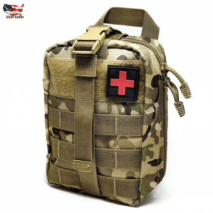 Tactical First Aid Kit  Rip Away MOLLE EMT IFAK Survival Pouch Bag  MilitaryGrade Medical Organizer 5