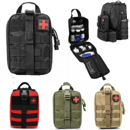 Tactical First Aid Kit – Rip Away MOLLE EMT IFAK Survival Pouch Bag – Military-Grade Medical Organizer