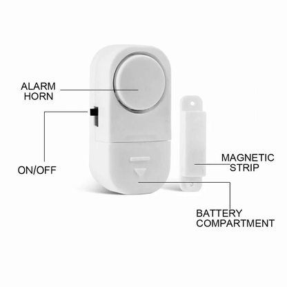 Wireless Door Window Alarm System Home Burglar Security Magnetic Sensor Kit 4