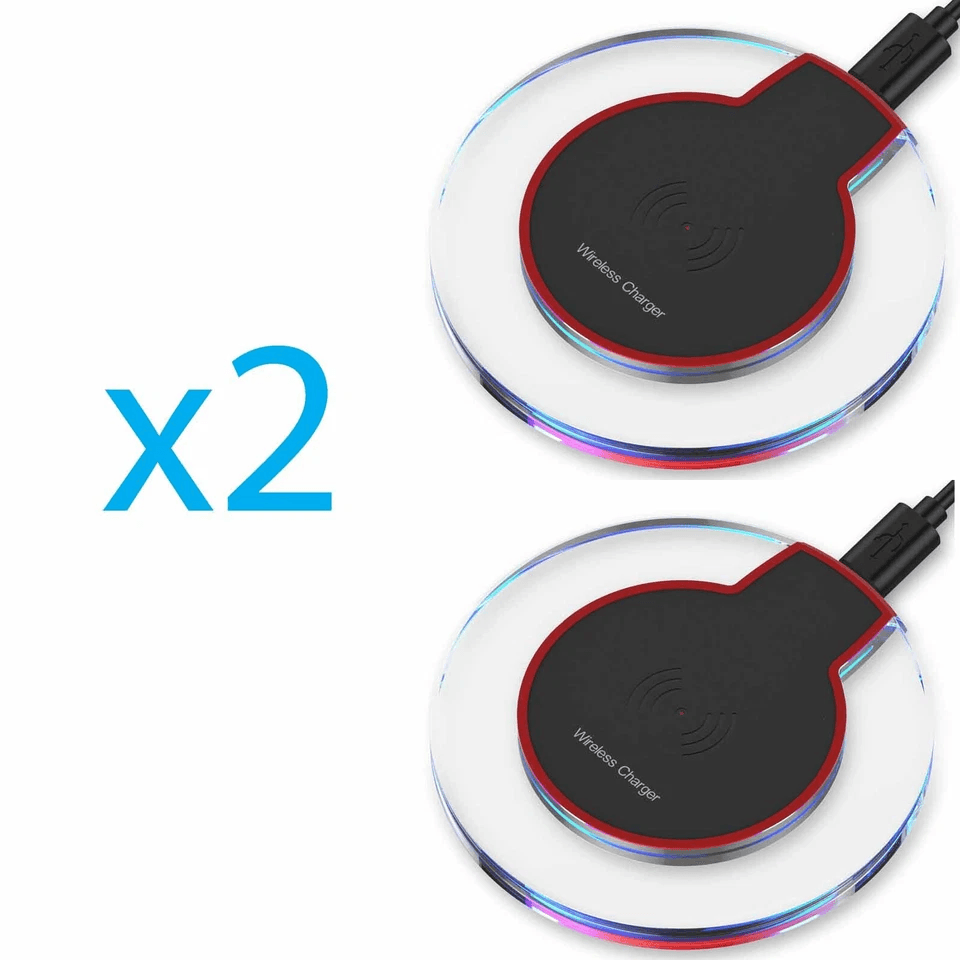 Qi Wireless Fast Charger Charging Pad Dock Wireless Charging Station For Samsung Galaxy IPhone Andr 2