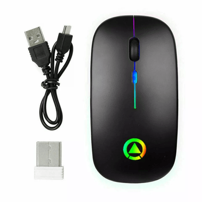 Wireless Optical Mouse USB Rechargeable RGB Cordless Mice For PC  Laptop 7