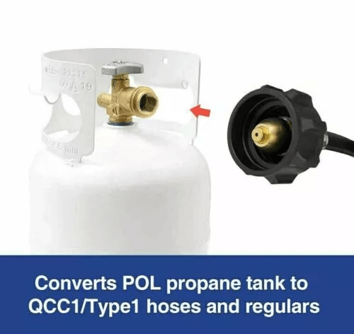 Propane Regulator Hose Replacement – 4/6Ft Adapter for Mr. Heater Big Buddy, Outdoor & Indoor Use