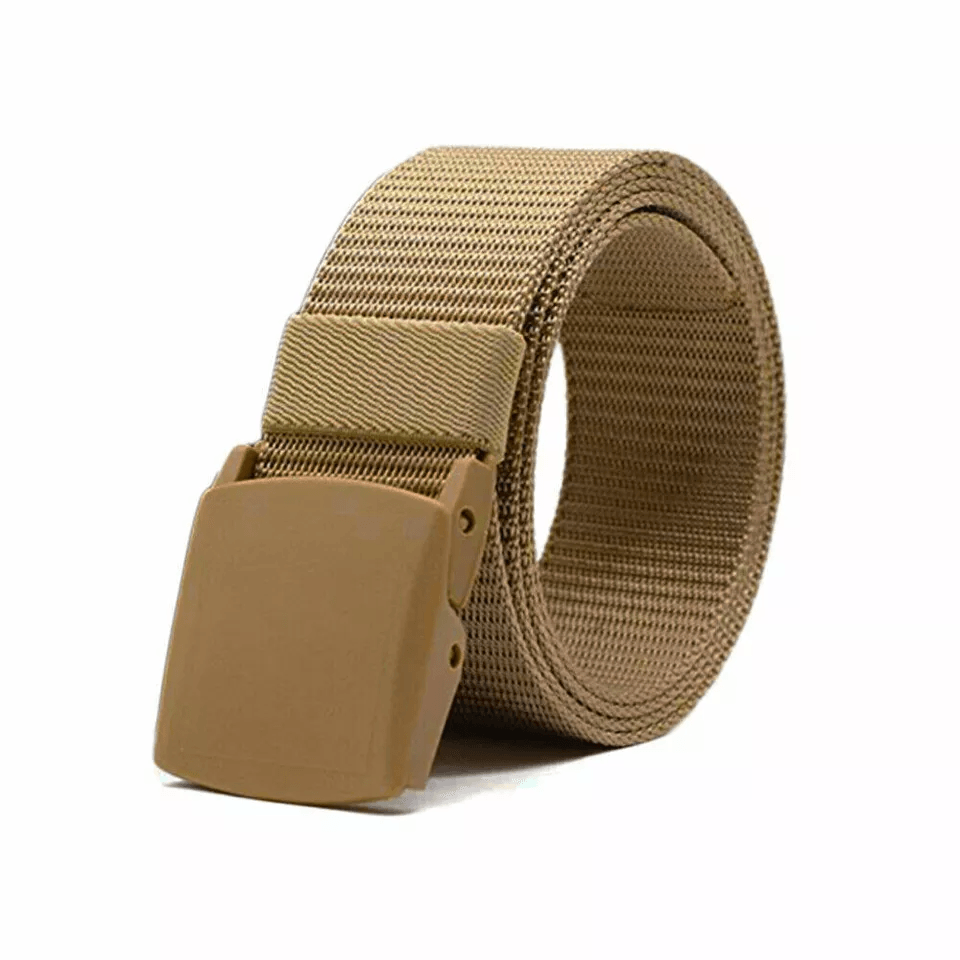 Men Plastic Cam Buckle Canvas Tactical Waistband HeavyDuty Military Webbing Belt For Police Work Hu 5