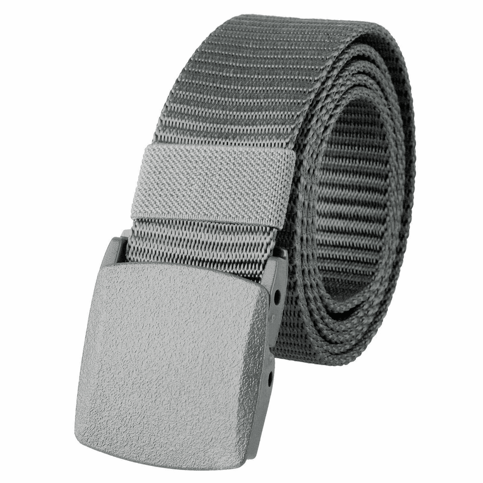 Men Plastic Cam Buckle Canvas Tactical Waistband HeavyDuty Military Webbing Belt For Police Work Hu 6