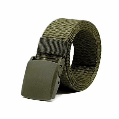 Men Plastic Cam Buckle Canvas Tactical Waistband HeavyDuty Military Webbing Belt For Police Work Hu 7