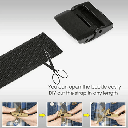 Men Plastic Cam Buckle Canvas Tactical Waistband HeavyDuty Military Webbing Belt For Police Work Hu 3