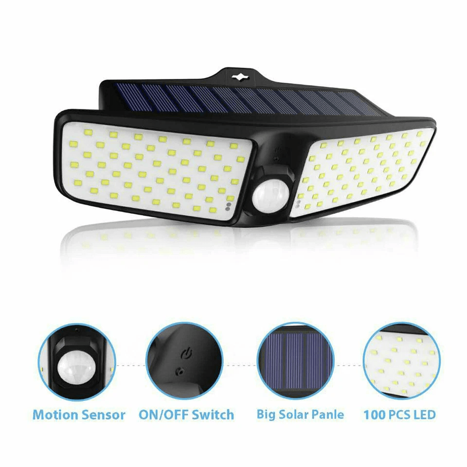 LED Solar Motion Sensor Light Waterproof Outdoor Security Lamp For Garden And Yard 1