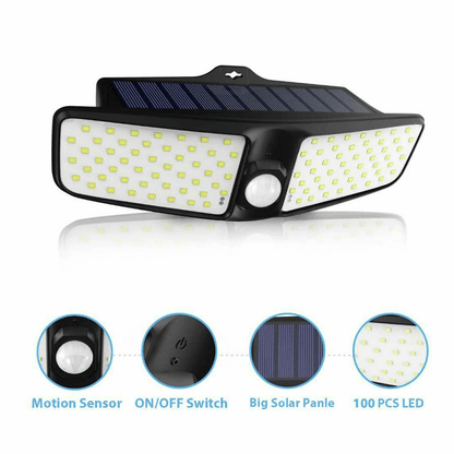 LED Solar Motion Sensor Light Waterproof Outdoor Security Lamp For Garden And Yard 1