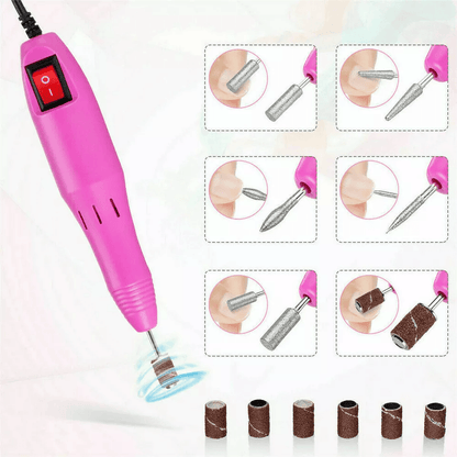 Electric Nail File Drill Manicure Machine Kit For Acrylic Gel Pedicure Tools 3