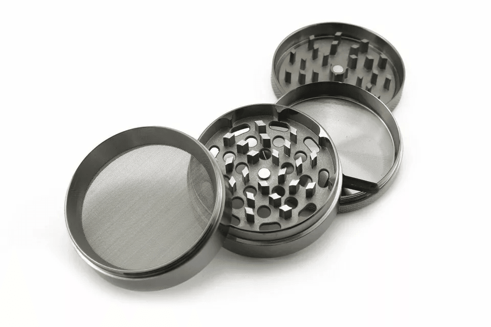 New 4 Piece Herbal Alloy Metal Grinder  Chromium Crusher Tobacco Herb Spice Grinder For Smoking  Ki 2