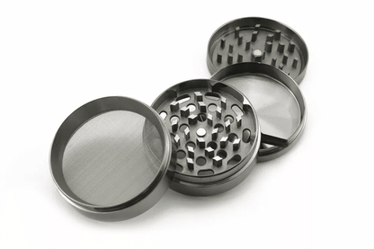 New 4 Piece Herbal Alloy Metal Grinder  Chromium Crusher Tobacco Herb Spice Grinder For Smoking  Ki 2