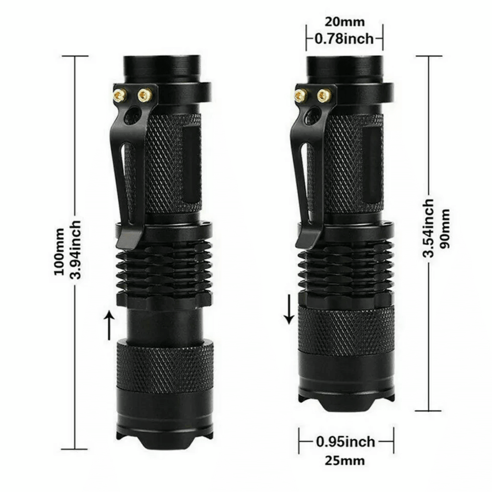 UV Ultra Violet LED Flashlight Blacklight Inspection Torch For Currency Pet Stains And Leak Detecti 6