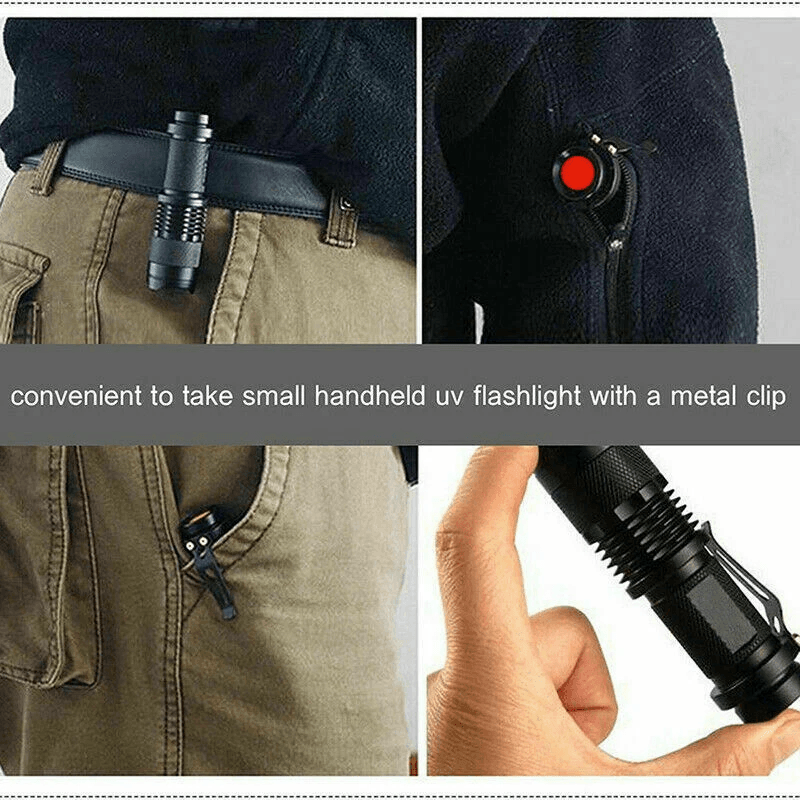 UV Ultra Violet LED Flashlight Blacklight Inspection Torch For Currency Pet Stains And Leak Detecti 5