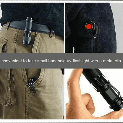 UV Ultra Violet LED Flashlight Blacklight Inspection Torch For Currency Pet Stains And Leak Detecti 5