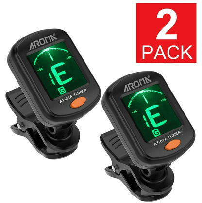 Universal LCD Clip-On Chromatic Tuner for Acoustic & Electric Instruments
