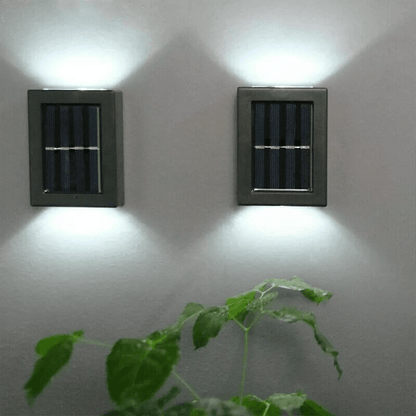 Solar 2LED Deck Light Outdoor Waterproof Fence Step Lamp For Garden Patio Stairs Pathway Yard Porch 2