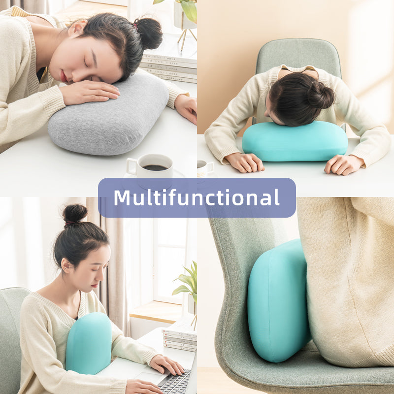 UltraSoft Memory Foam Travel Pillow Ergonomic Neck Support for Health Naps  Pain Relief