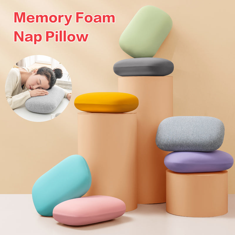 UltraSoft Memory Foam Travel Pillow Ergonomic Neck Support for Health Naps  Pain Relief