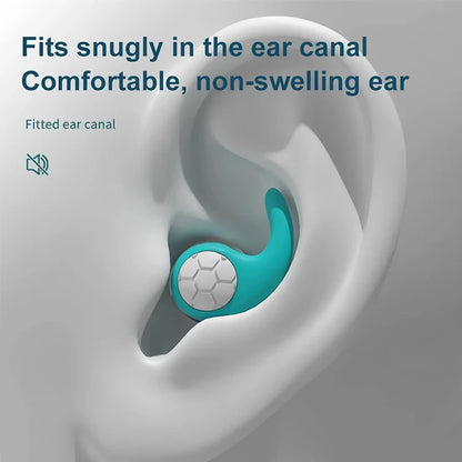Soft Silicone Earplugs for Sleeping  Swimming Noise Canceling Waterproof  Comfortable Fit