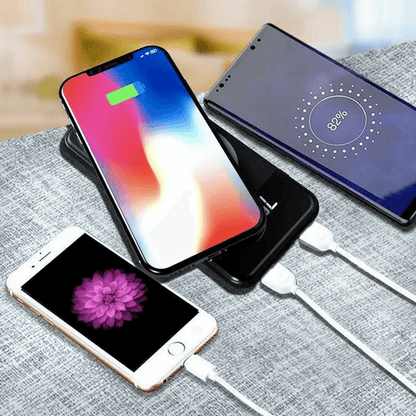 Wireless Power Bank 10000mAh Backup Fast Charging External Battery Portable Charger For IPhone Sams 4