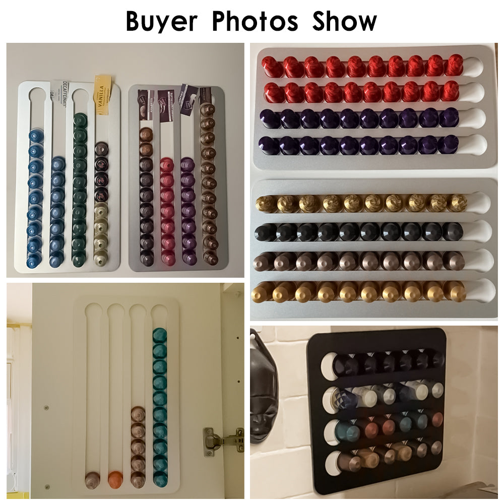 Rotating Nespresso Capsule Holder  Standing Tower Rack for Coffee Pod Storage  Organization