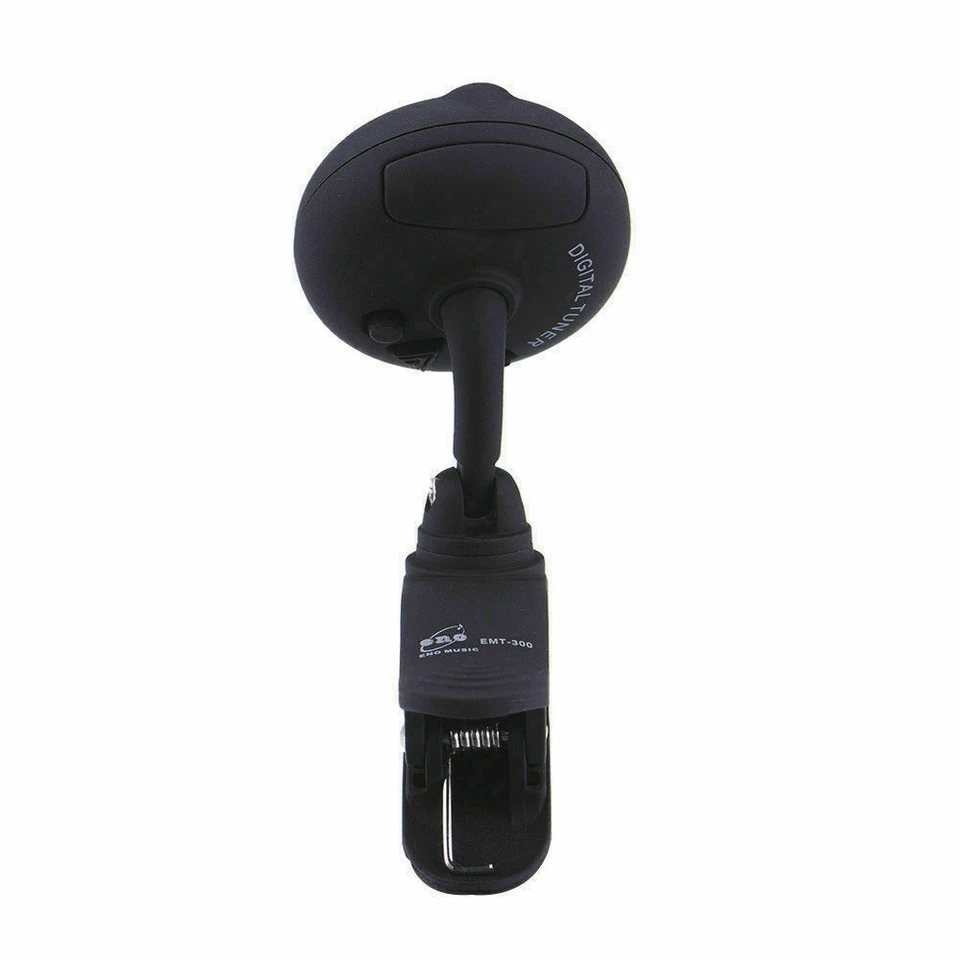 Chromatic LCD Digital ClipOn Electric Tuner For Guitar Bass Violin Cello Vibration Sensor Tap Tempo 1