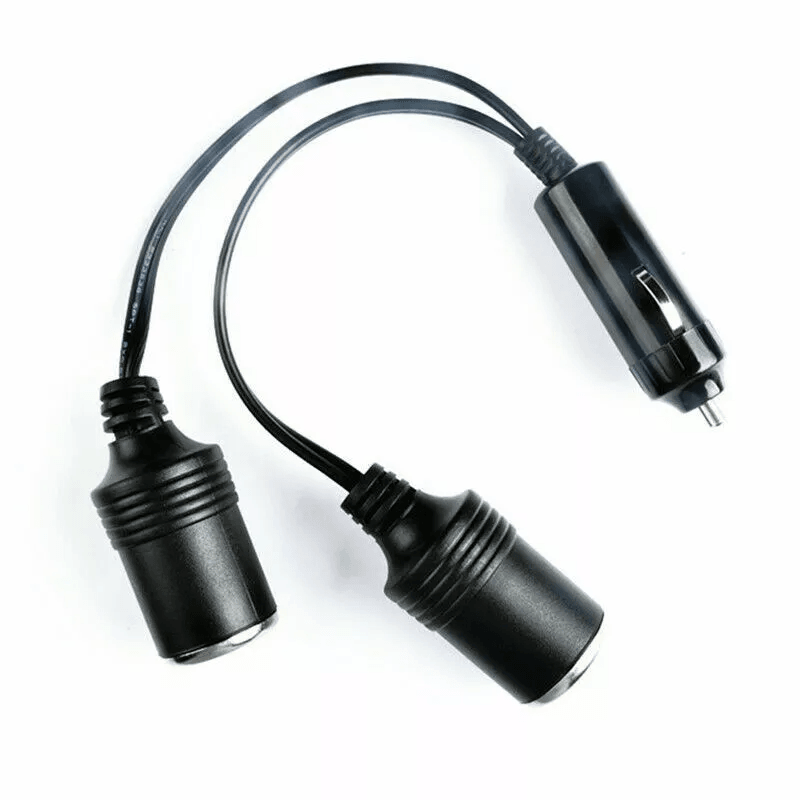 Dual Car Cigarette Lighter Splitter Charger Adapter Power Socket With 2 Female Ports For Auto Truck 3